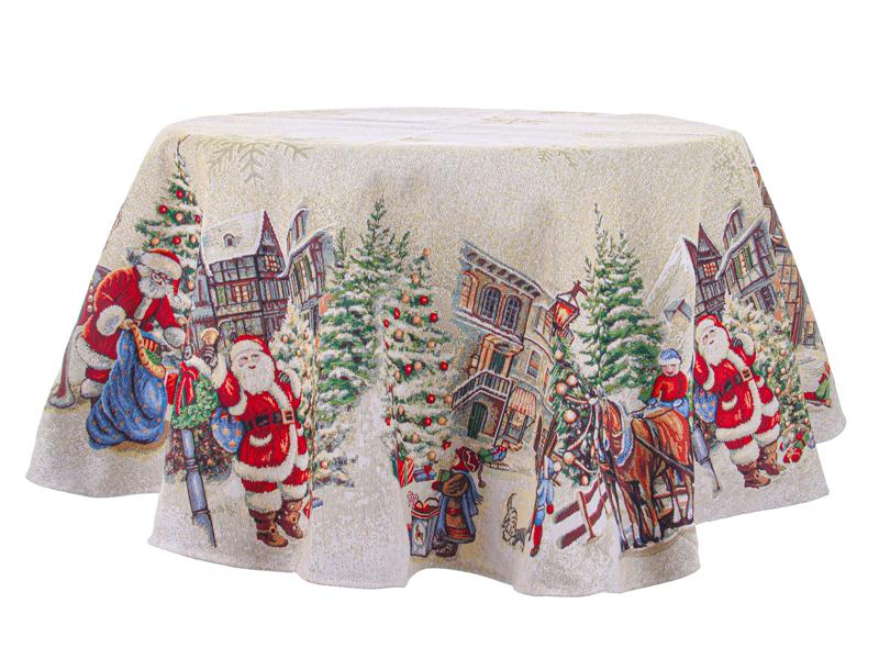 Скатерть гобеленовая Lefard Village круглая 140 см (732-066)