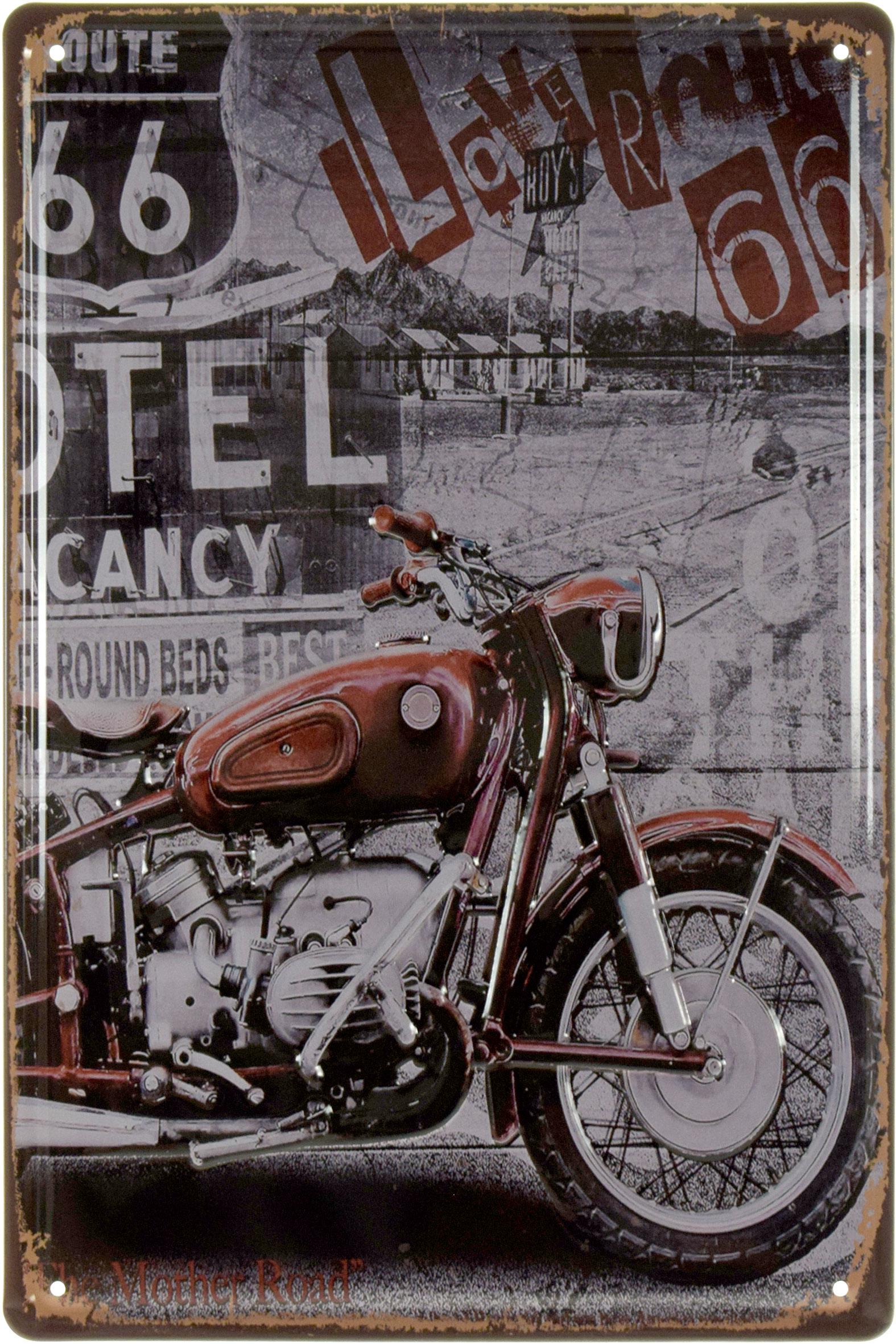 Табличка металлическая Мать Дорог Трасса 66/Mother Road Route 66 20x30 см Табличка металлическая Мать Дорог Трасса 66/Mother Road Route 66 20x30 см