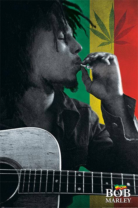 Постер плакат Bob Marley Smoke 61x91,5 см