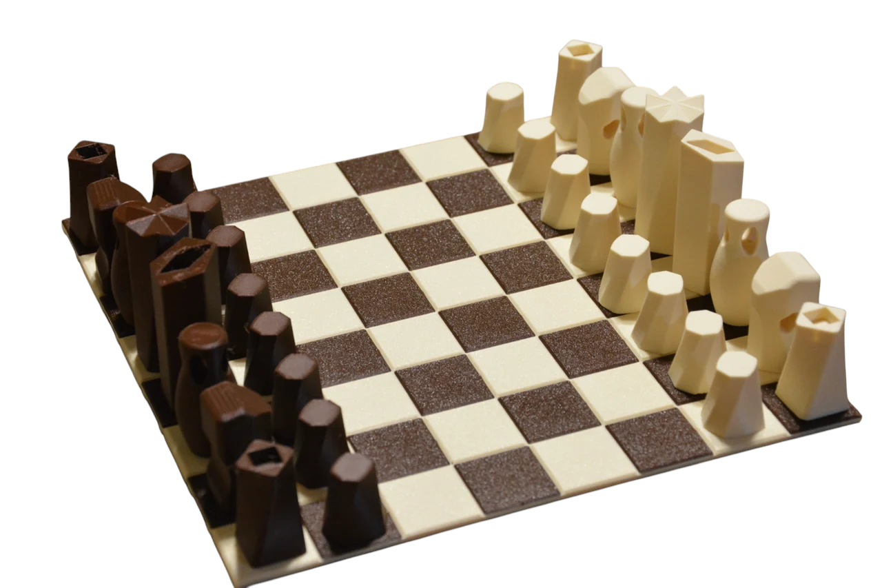 Шахматы-тубус складные Minimalist Chess Set Foldable Portable 3D-печать 23 см (2976468708)