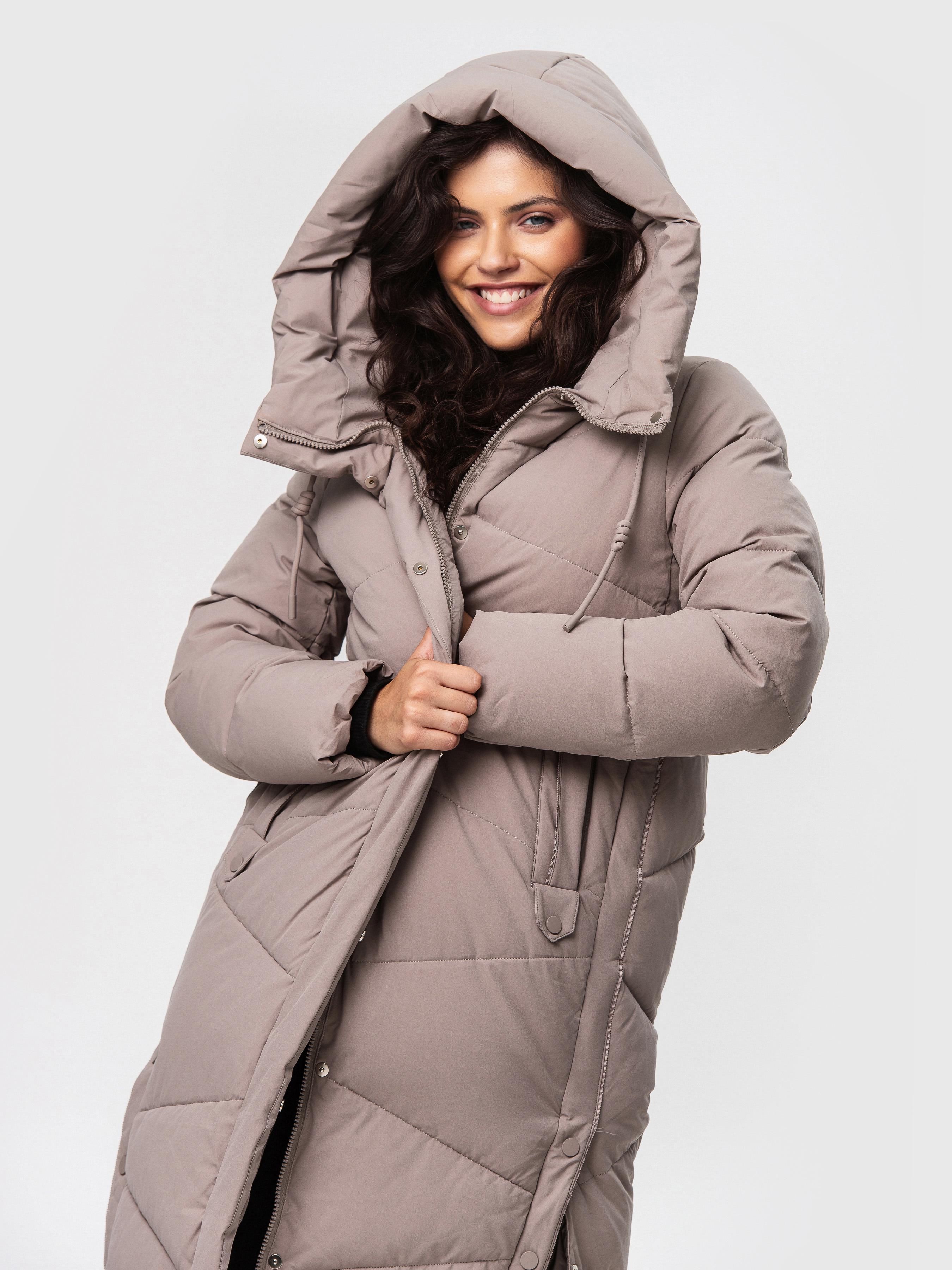 Куртка зимняя Towmy 2XL Бежевый (2122-1) - фото 4 Куртка зимняя Towmy 2XL Бежевый (2122-1) - фото 4