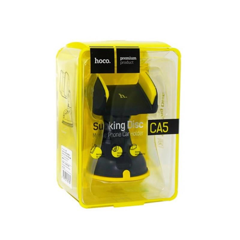 Автотримач для телефону Hoco CA5 Suction vehicle Holder Yellow (6957531031758)