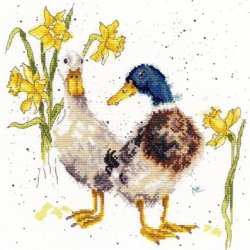 Набор для вышивания крестиком Bothy Threads XHD6 Ducks and Daffs (20668) Набор для вышивания крестиком Bothy Threads XHD6 Ducks and Daffs (20668)