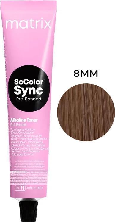 Крем-краска для волос Matrix SoColor Pre-Bonded 8MM Светлый блондин мокка 90 мл Крем-краска для волос Matrix SoColor Pre-Bonded 8MM Светлый блондин мокка 90 мл