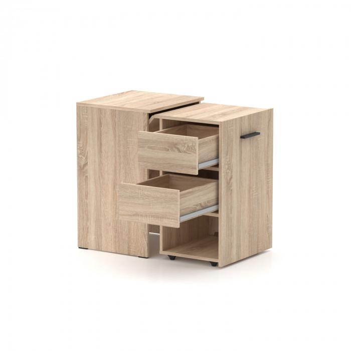 Стіл-трансформер Knap Hobana Box 2 World 140х50х75 см Дуб сонома (S201020103) - фото 2 Стіл-трансформер Knap Hobana Box 2 World 140х50х75 см Дуб сонома (S201020103) - фото 2