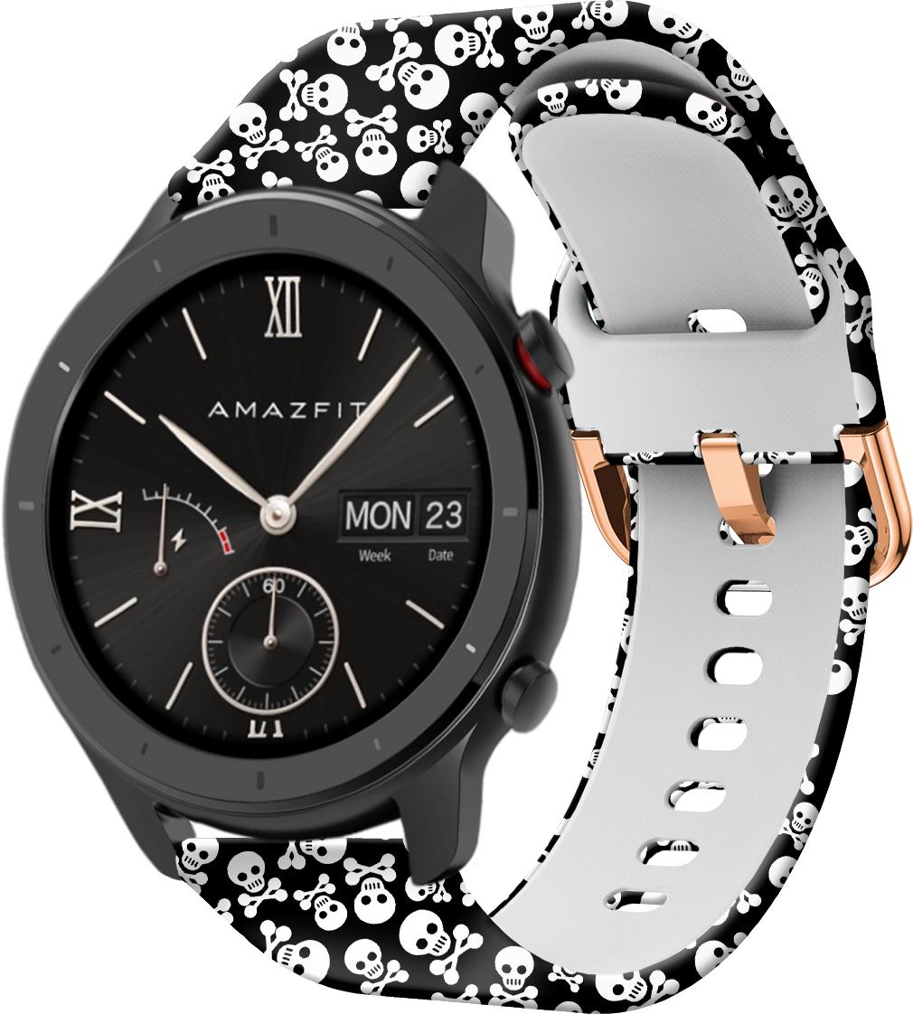 Ремешок Colorful для Amazfit GTR 42 мм Skull Black (28515)