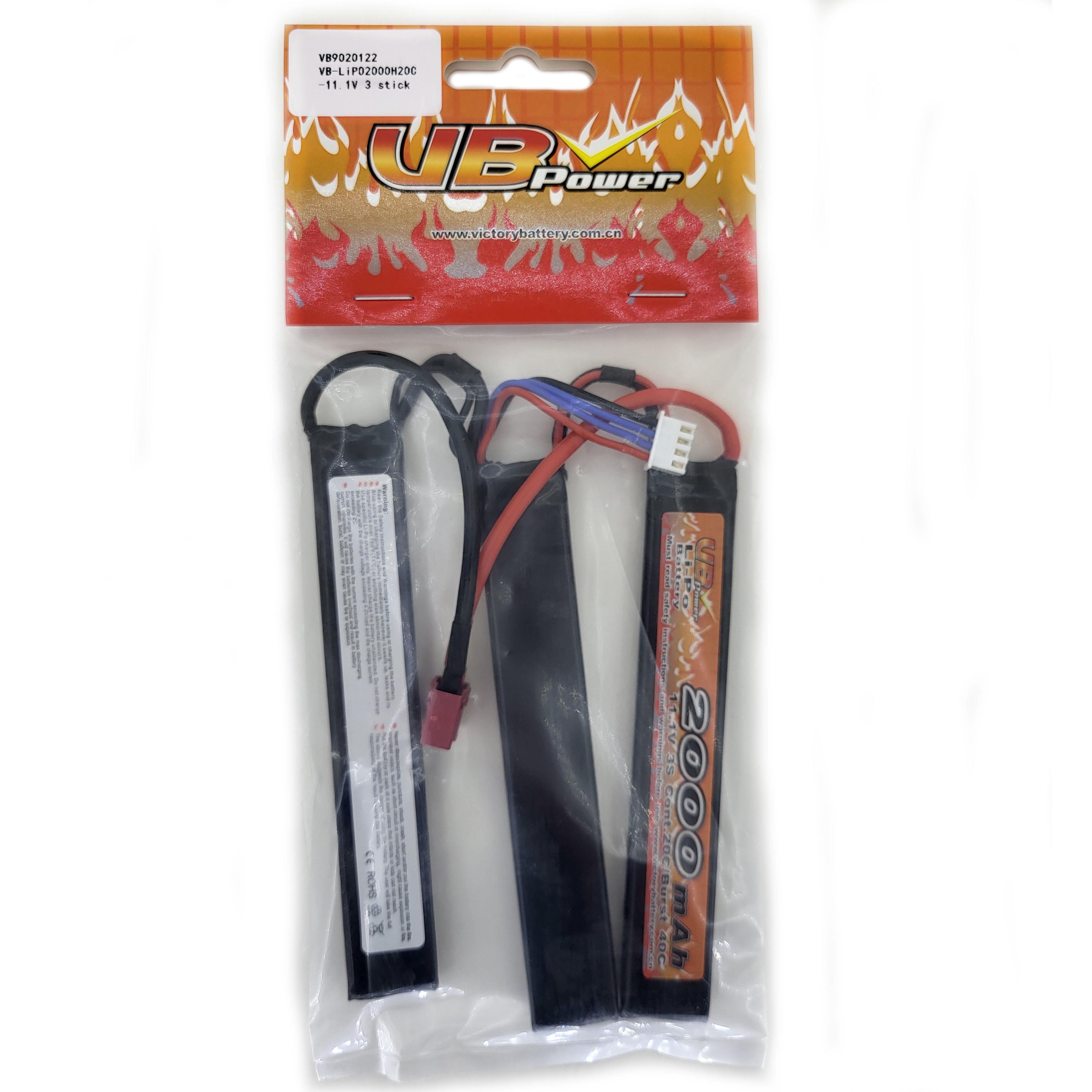 Акумулятор VB Power VB9020122 для страйкболу Li-Pol 20-40C 11,1V 2000 mAh (14182950)