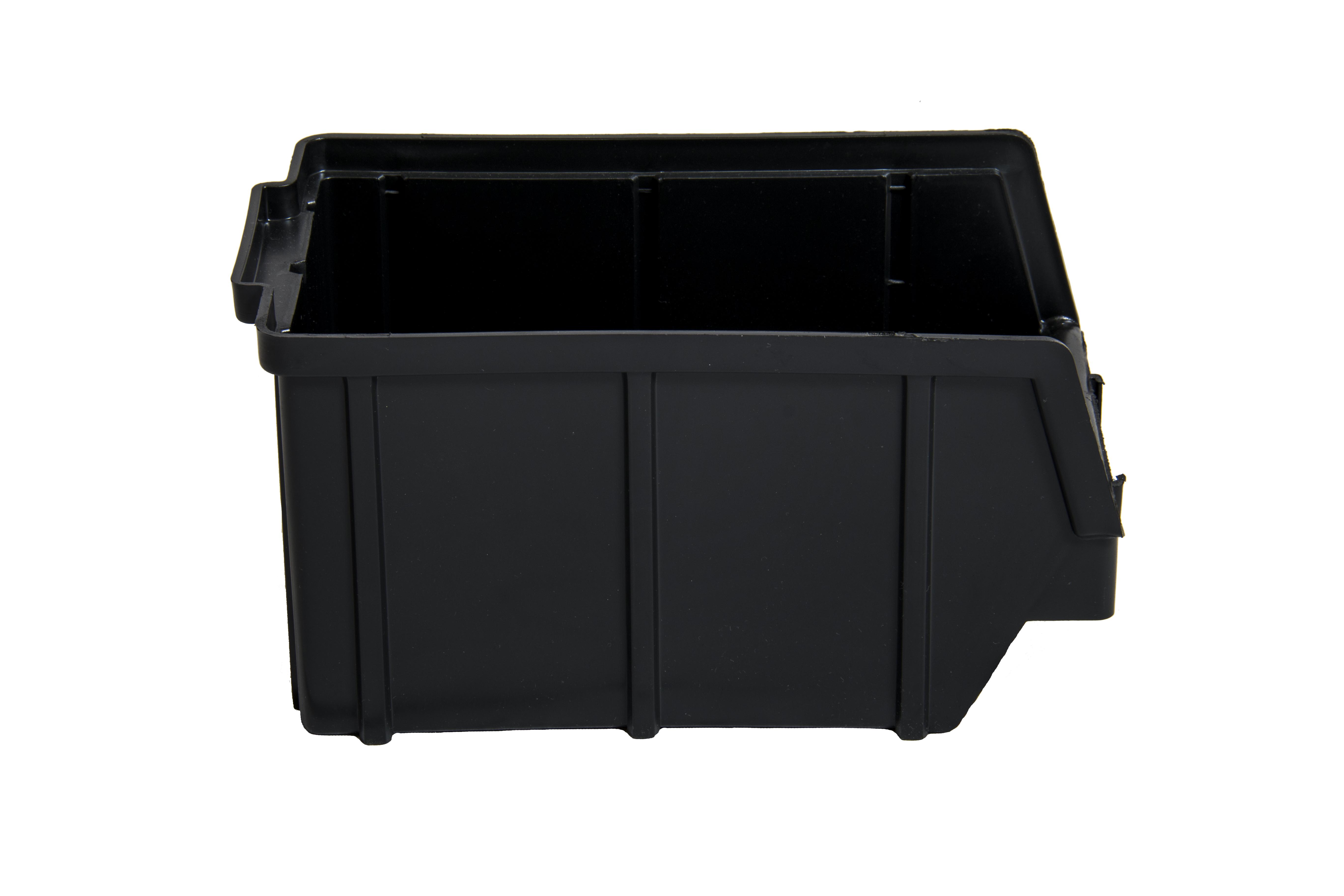 Метизний ящик пластиковий для зберігання інструменту 350х210х200 мм Чорний (6363638) - фото 3