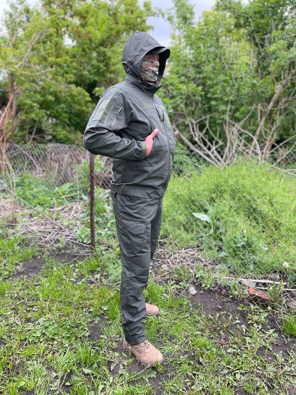 Комплект одягу 4в1 куртка/штани/футболка/бейсболка р. S Олива (0971-S) - фото 5 Комплект одягу 4в1 куртка/штани/футболка/бейсболка р. S Олива (0971-S) - фото 5