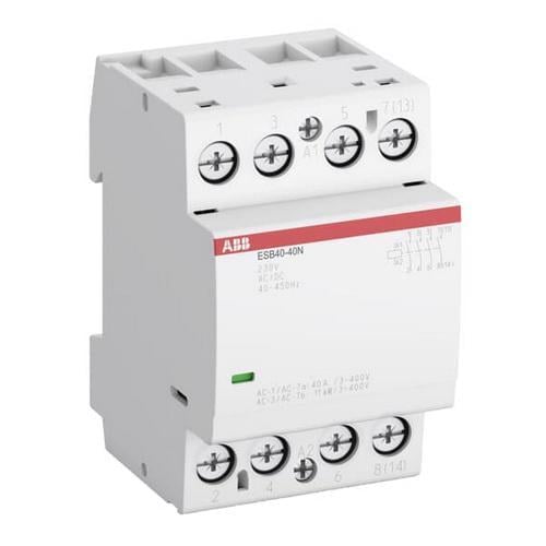 Контактор модульний ABB ESB40-40N-06 4p 40А 230 В AC/DC (1SAE341111R0640) Контактор модульний ABB ESB40-40N-06 4p 40А 230 В AC/DC (1SAE341111R0640)