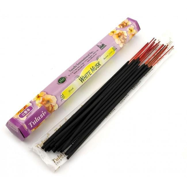 Аромапалички Tulasi Білий Муск пилкові (34338-MZ)