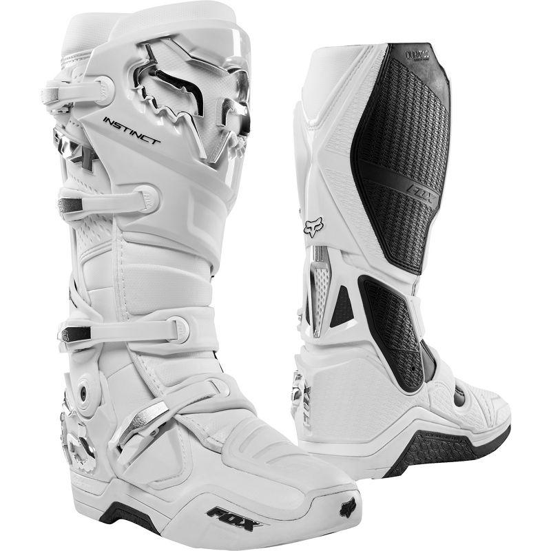Мотоботы Fox Instinct Boot р. 44 White/Silver (13122)