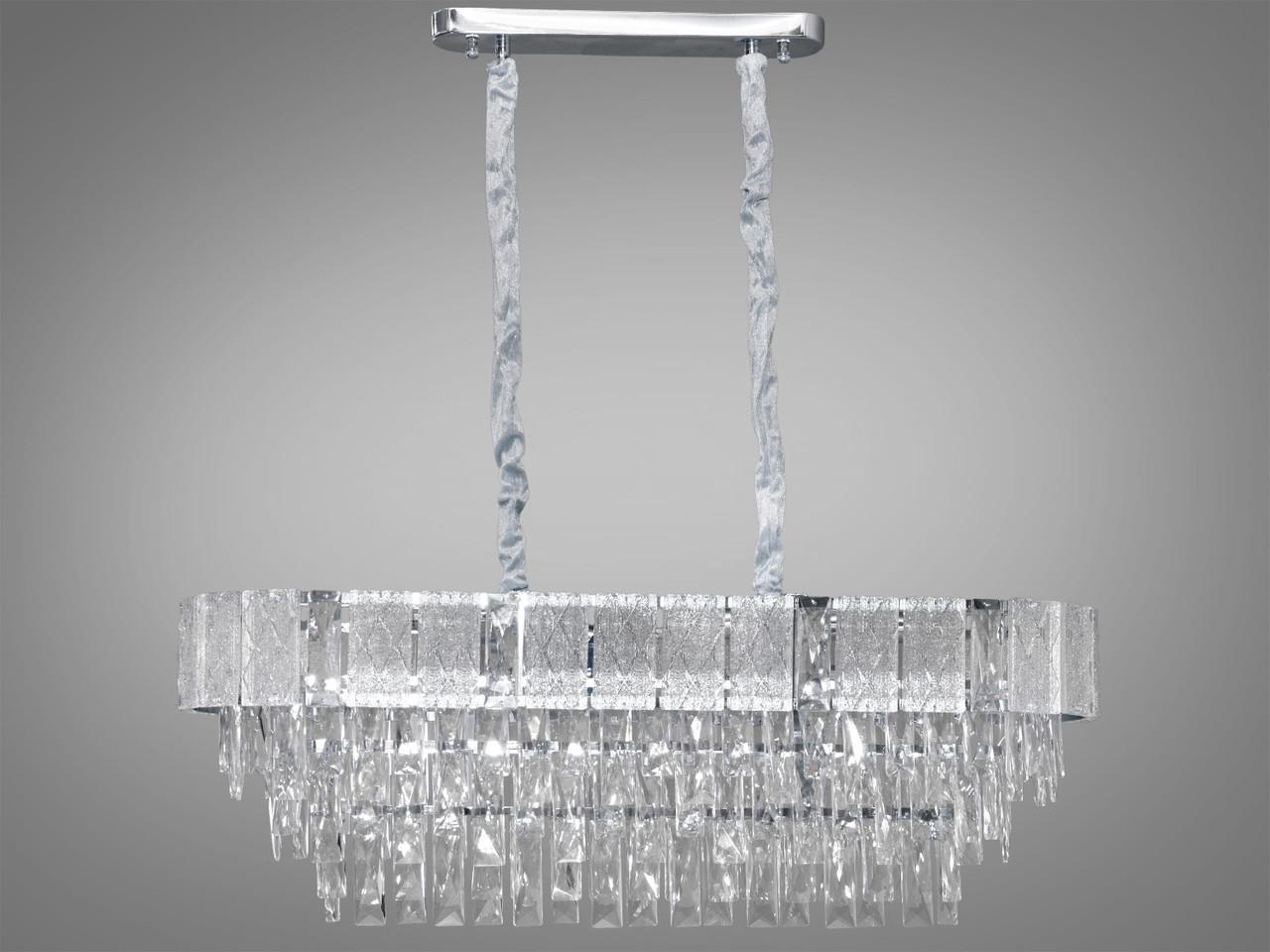 Люстра кришталева на 10 ламп Хром (327-850x300CH) Люстра кришталева на 10 ламп Хром (327-850x300CH)