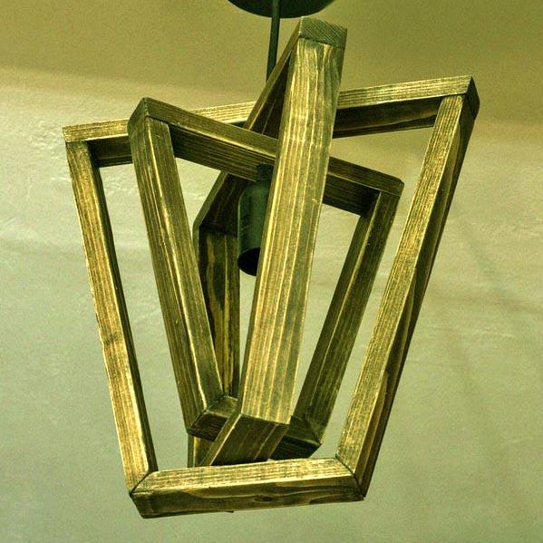 Подвесной светильник из дерева Комаса Мускат (ЛЮС-003907)