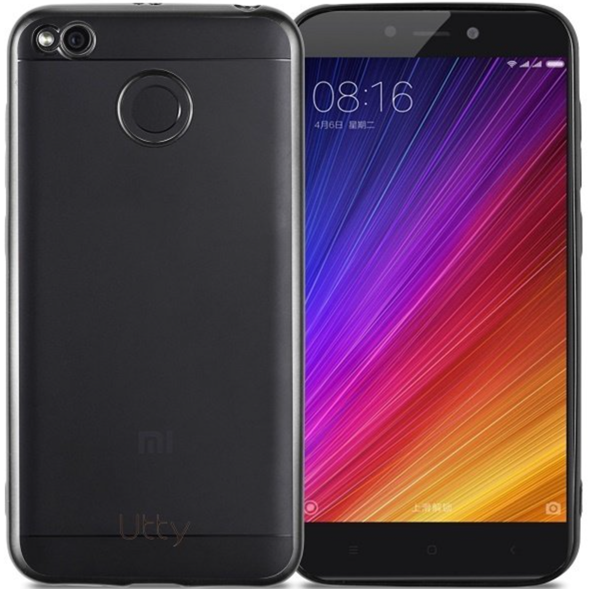 Чехол-накладка Utty Electroplating TPU Case for Xiaomi Redmi 4X, Black