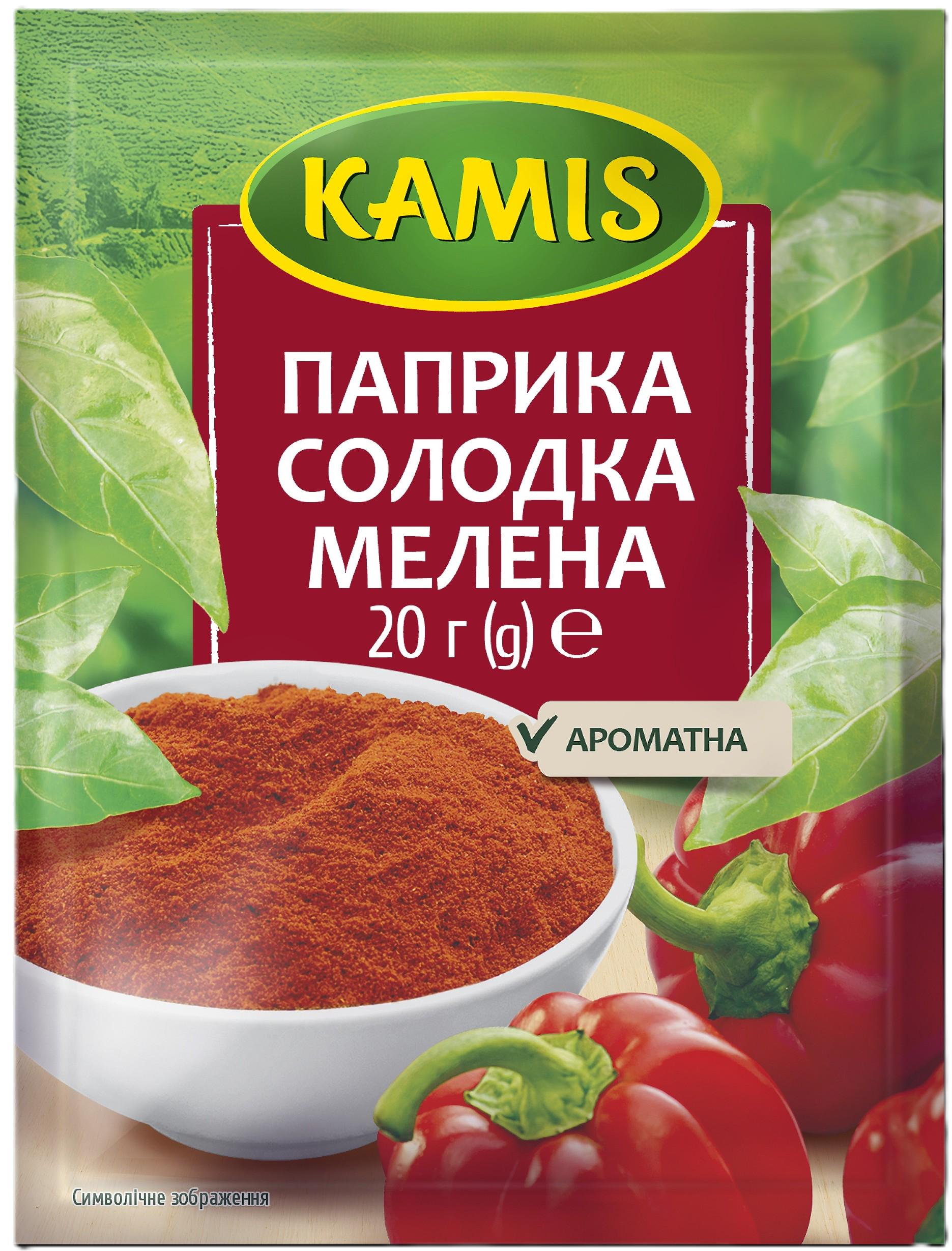 Паприка солодка Kamis мелена 20 г (5900084002523)