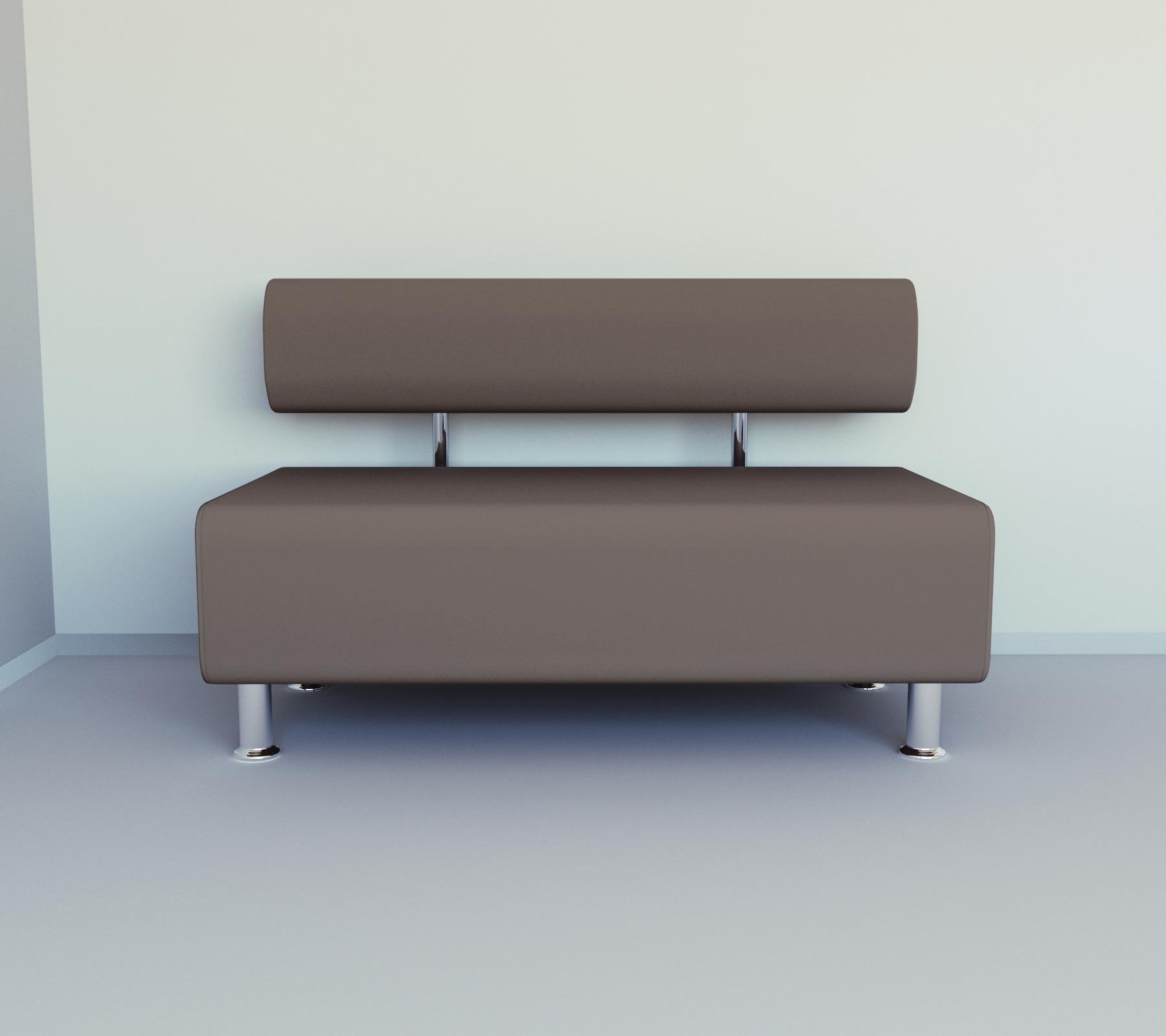 Диван офісний прямий Tobi Sho Ловіс-42 без підлокітників 1200x540x750 мм шкірзам Капучино (2242) - фото 2