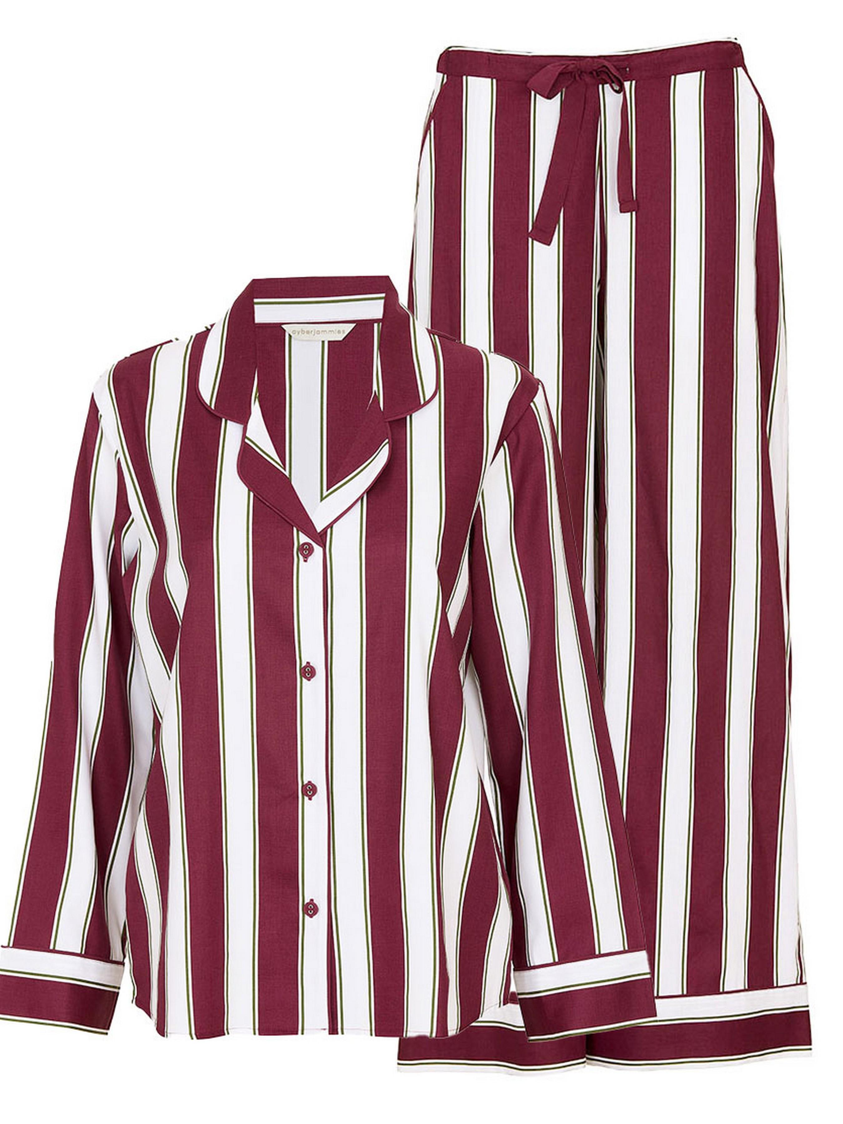 Піжама жіноча CYBERJAMMIES Yasmin зі смугастим принтом 5083-5084 XXL Бордово-Білий (5051877609341) - фото 3 Піжама жіноча CYBERJAMMIES Yasmin зі смугастим принтом 5083-5084 XXL Бордово-Білий (5051877609341) - фото 3