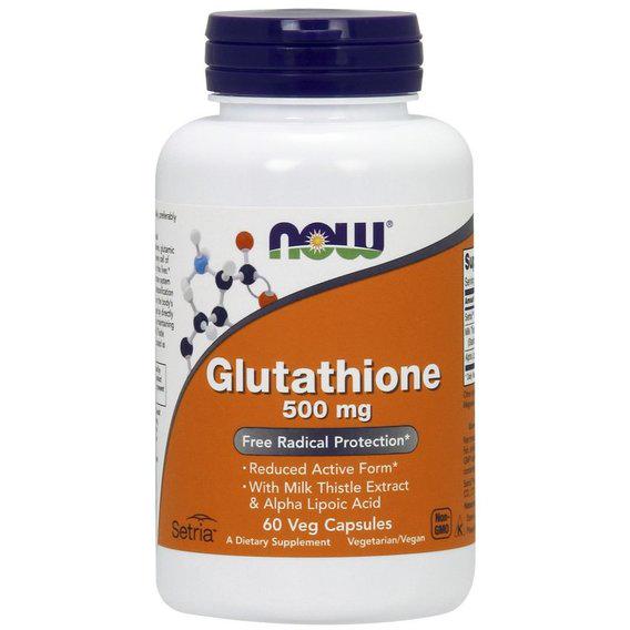 Глутатіон NOW Foods Glutathione 500 мг 60 Veg Caps