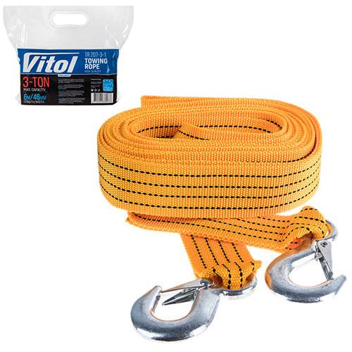 Трос буксирувальний ST205B/TP-207-3-1 3 т стрічка 46 мм 6 м/гачок/в кульку Жовтий - фото 6 Трос буксирувальний ST205B/TP-207-3-1 3 т стрічка 46 мм 6 м/гачок/в кульку Жовтий - фото 6