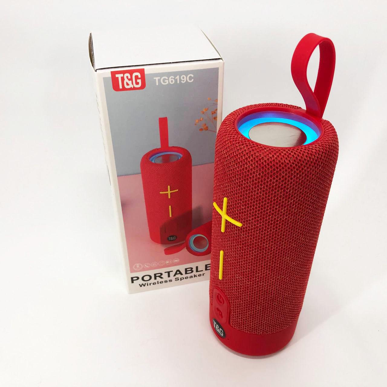 Колонка портативна TG619C FM-радіо USB/TF з ремінцем Червоний - фото 7 Колонка портативна TG619C FM-радіо USB/TF з ремінцем Червоний - фото 7