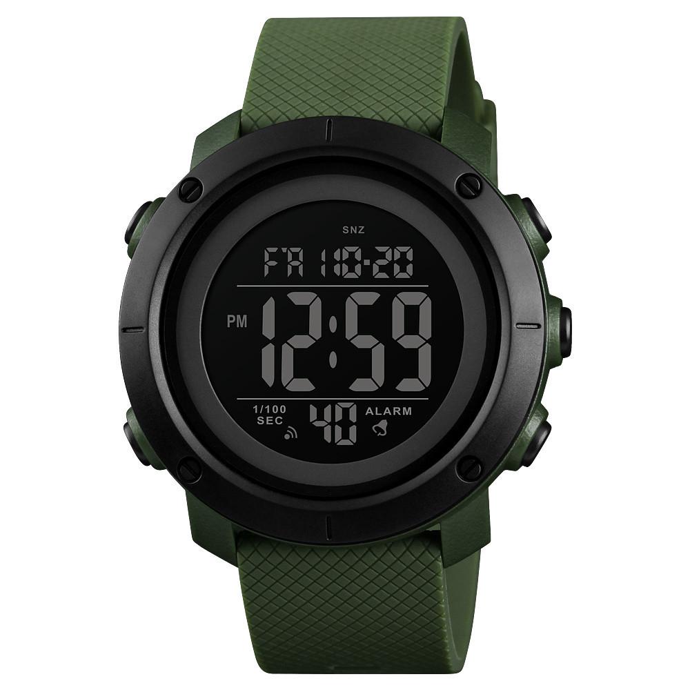 Годинник Skmei чоловічий наручний 1426AGBK watch Army ABS Green/Black (12288)