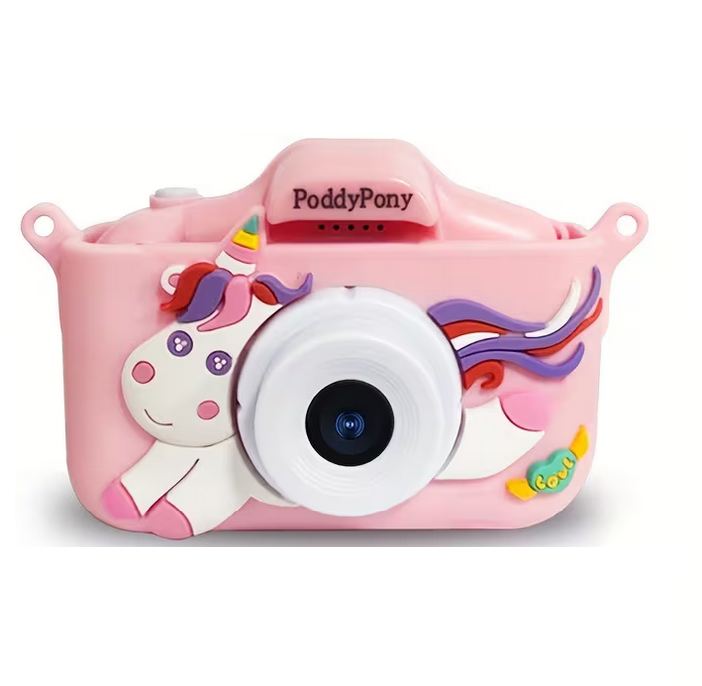 Камера цифровая с единорогом для снимков Розовый (KC-767)