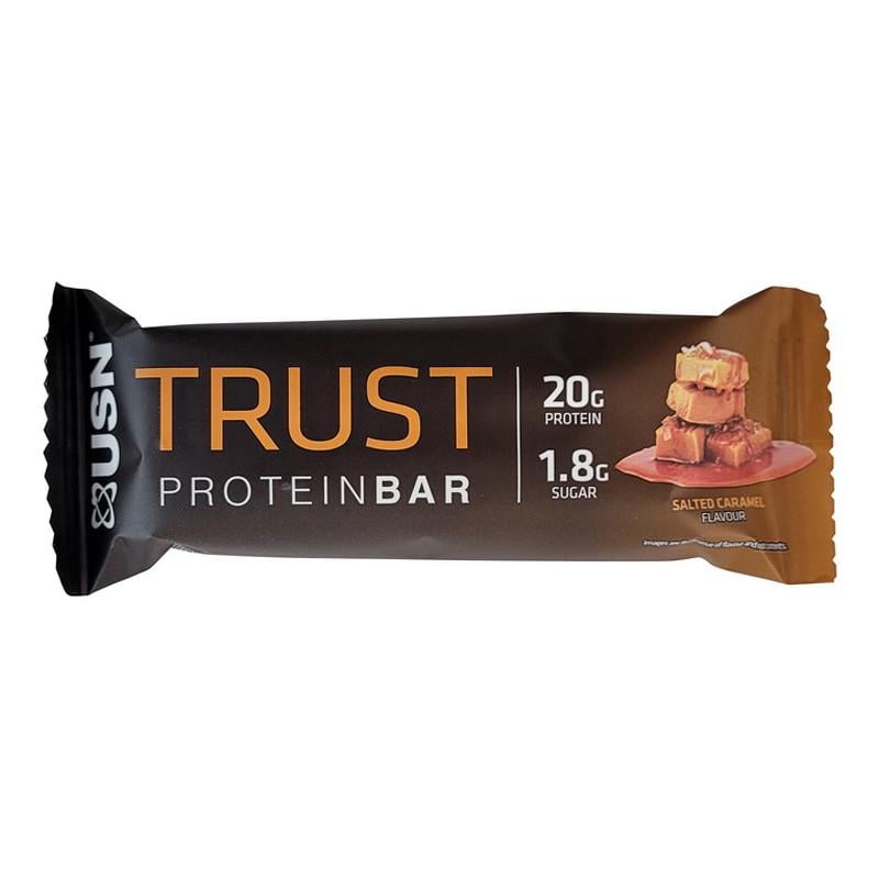 Протеиновый батончик USN Trust Protein Bar Соленая карамель 55 г (22640-01)