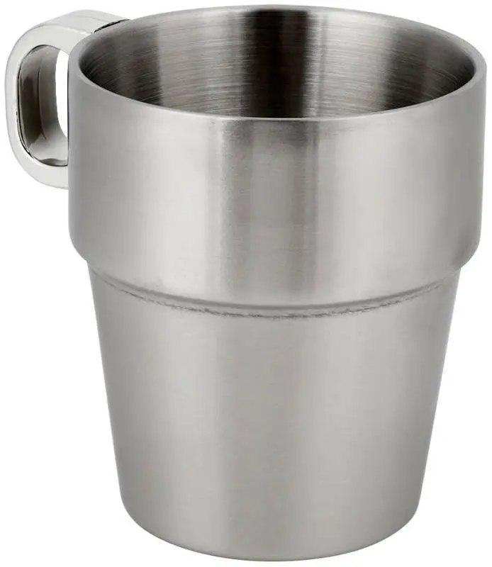 Кухоль металевий Kamille 300 мл на сталевій підставці 4 шт. (КМ 4379) - фото 4 Кухоль металевий Kamille 300 мл на сталевій підставці 4 шт. (КМ 4379) - фото 4