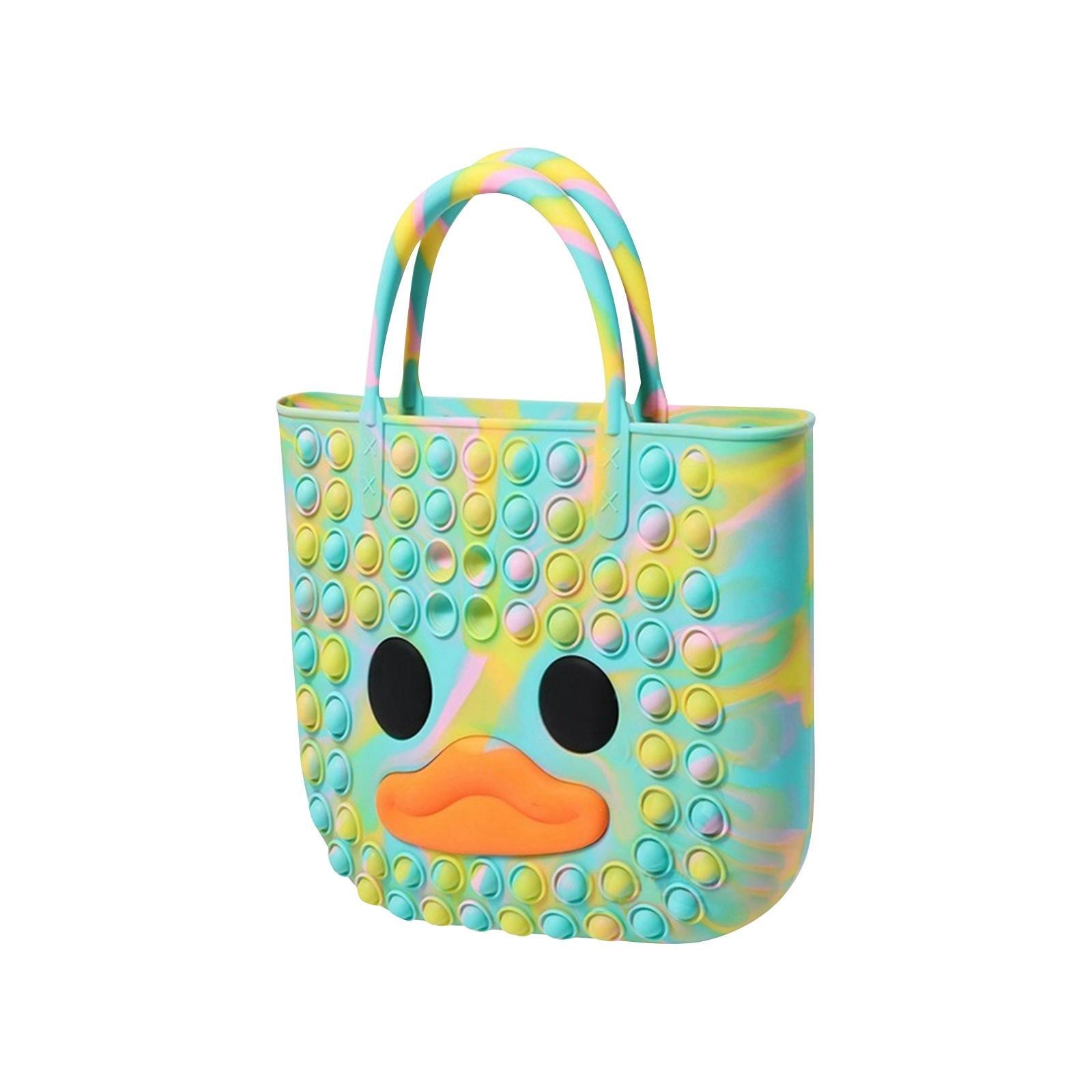 Сумочка детская Pop It Радужный утенок антистресс 22х20 см