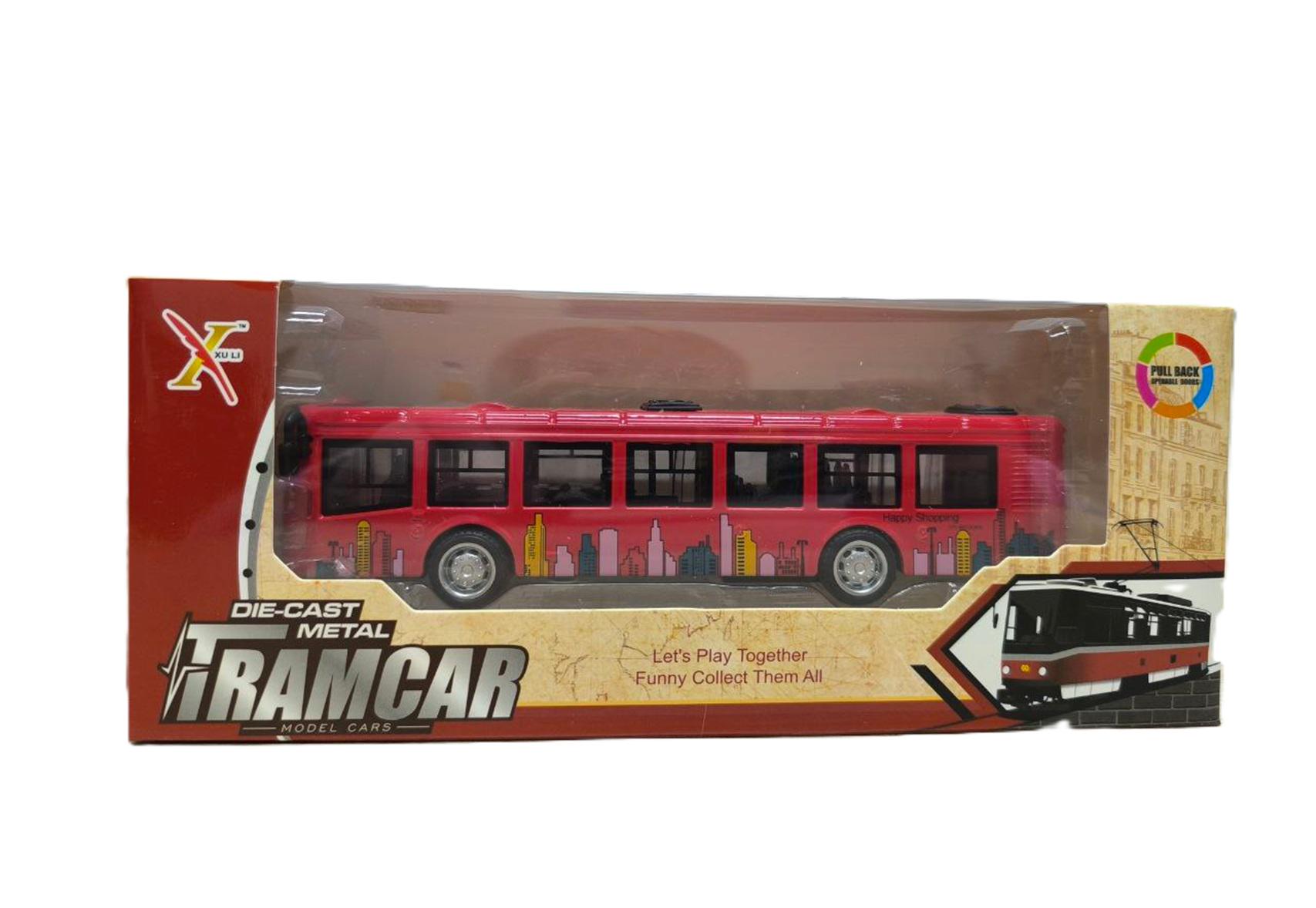 Металлическая модель Автобуса XL80177L-4 Красный Металлическая модель Автобуса XL80177L-4 Красный
