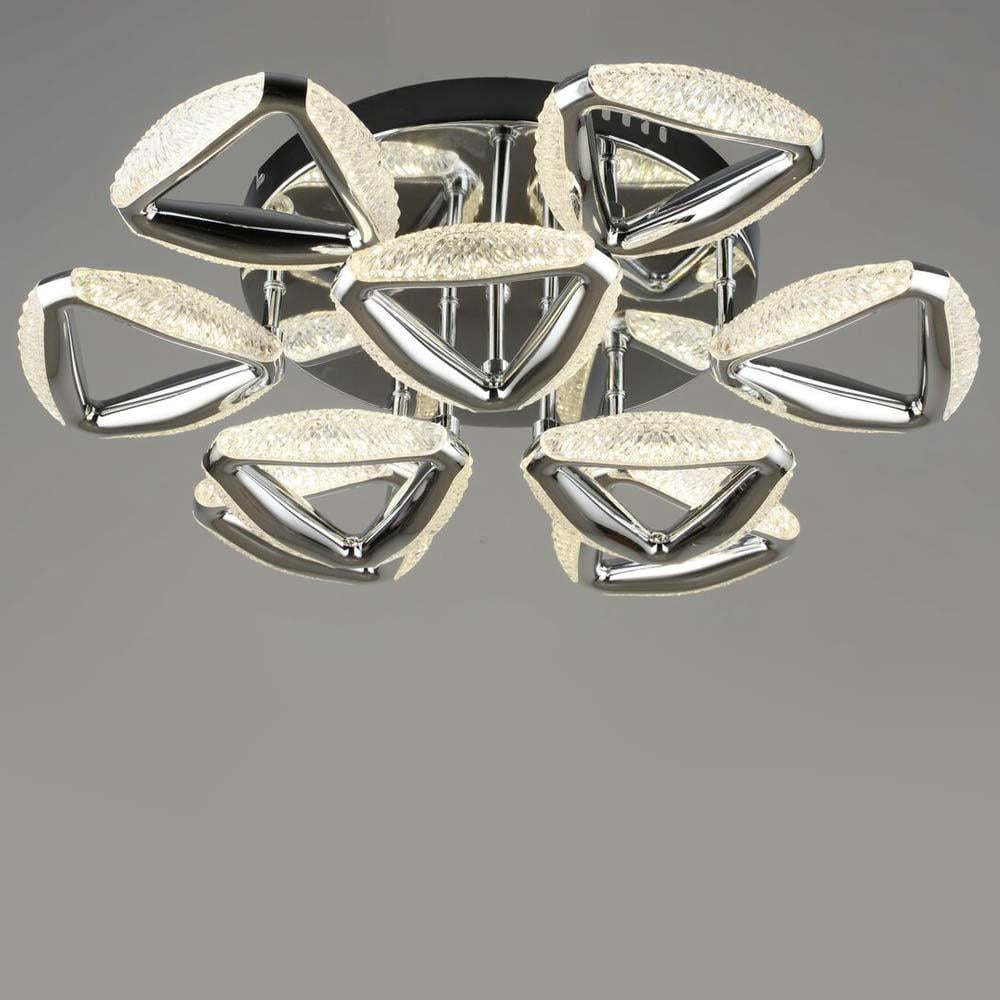 Люстра стельова світлодіодна Lighthouse SRS-19996/9 CH 54W Хром