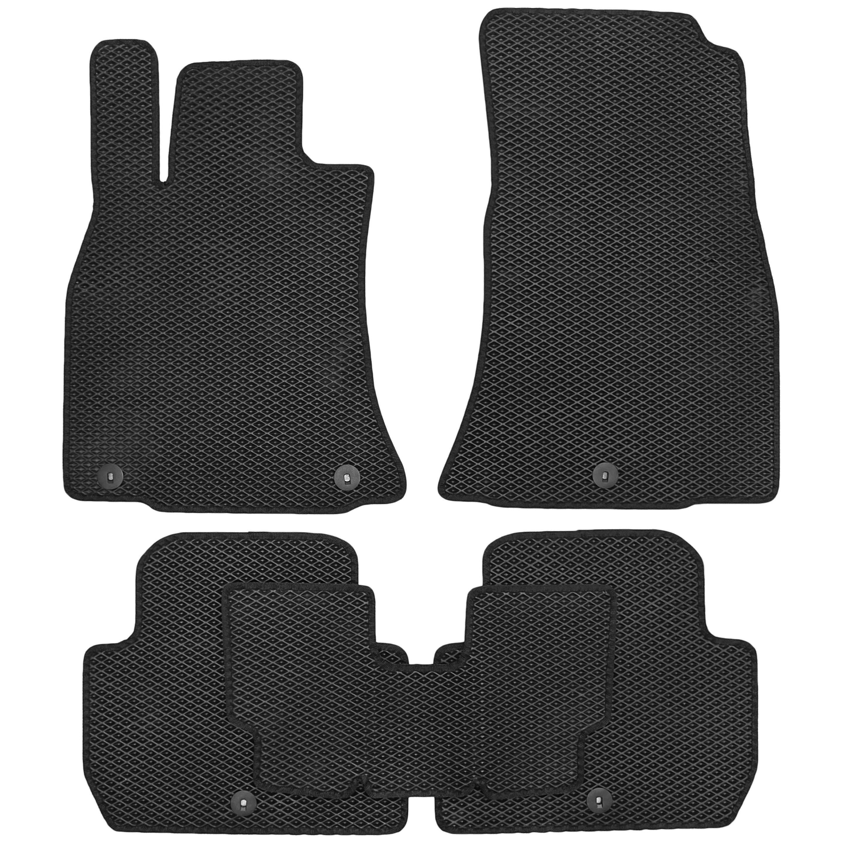 Коврики в салон Kinetic для Kia Stinger '17 RWD EVA-полимерные Черный