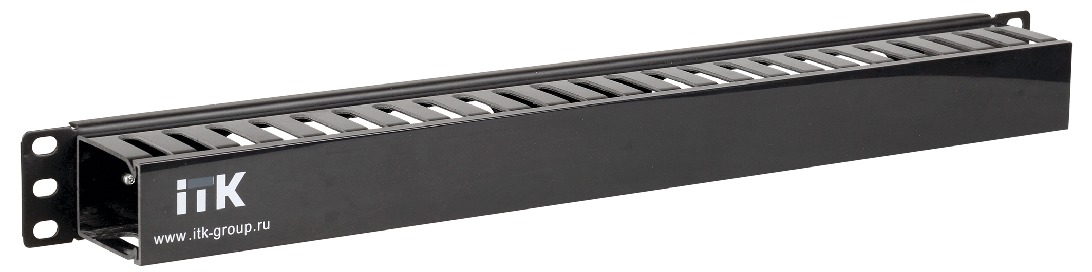 Органайзер кабельный УЭК 19" с крышкой 1U пластиковый Черный (CO05-1PC) Органайзер кабельный УЭК 19" с крышкой 1U пластиковый Черный (CO05-1PC)