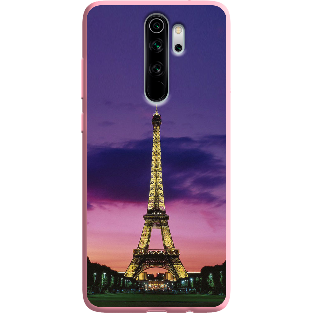 Чехол Boxface Xiaomi Redmi Note 8 Pro Полночь в Париже Розовый силикон (38222-up964-38668)