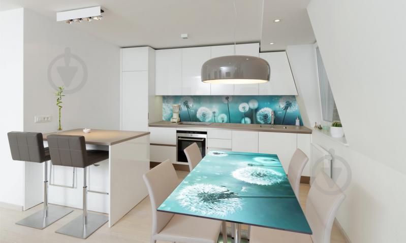 Наклейка виниловая на стол Zatarga «Бирюзовые Одуванчики» 650х1200 мм Z180348/1st