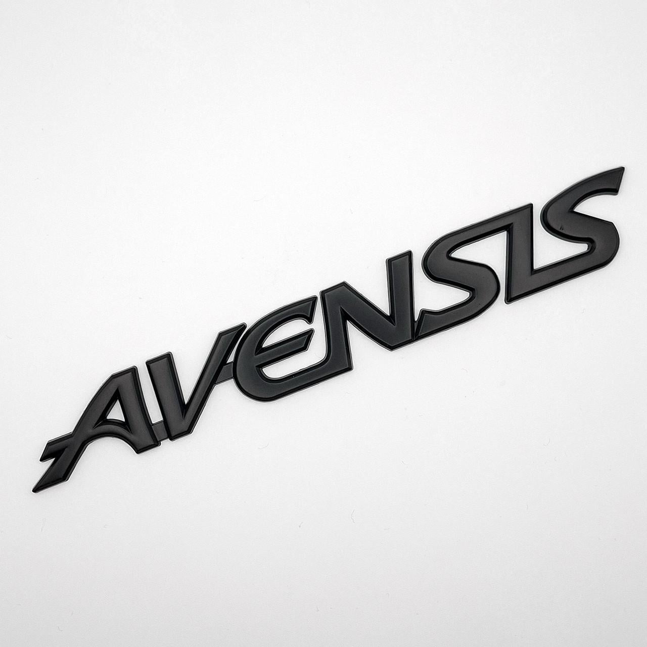 Эмблема надпись Avensis Toyota металл 18,3х2,3 см Черный матовый (2830147413)