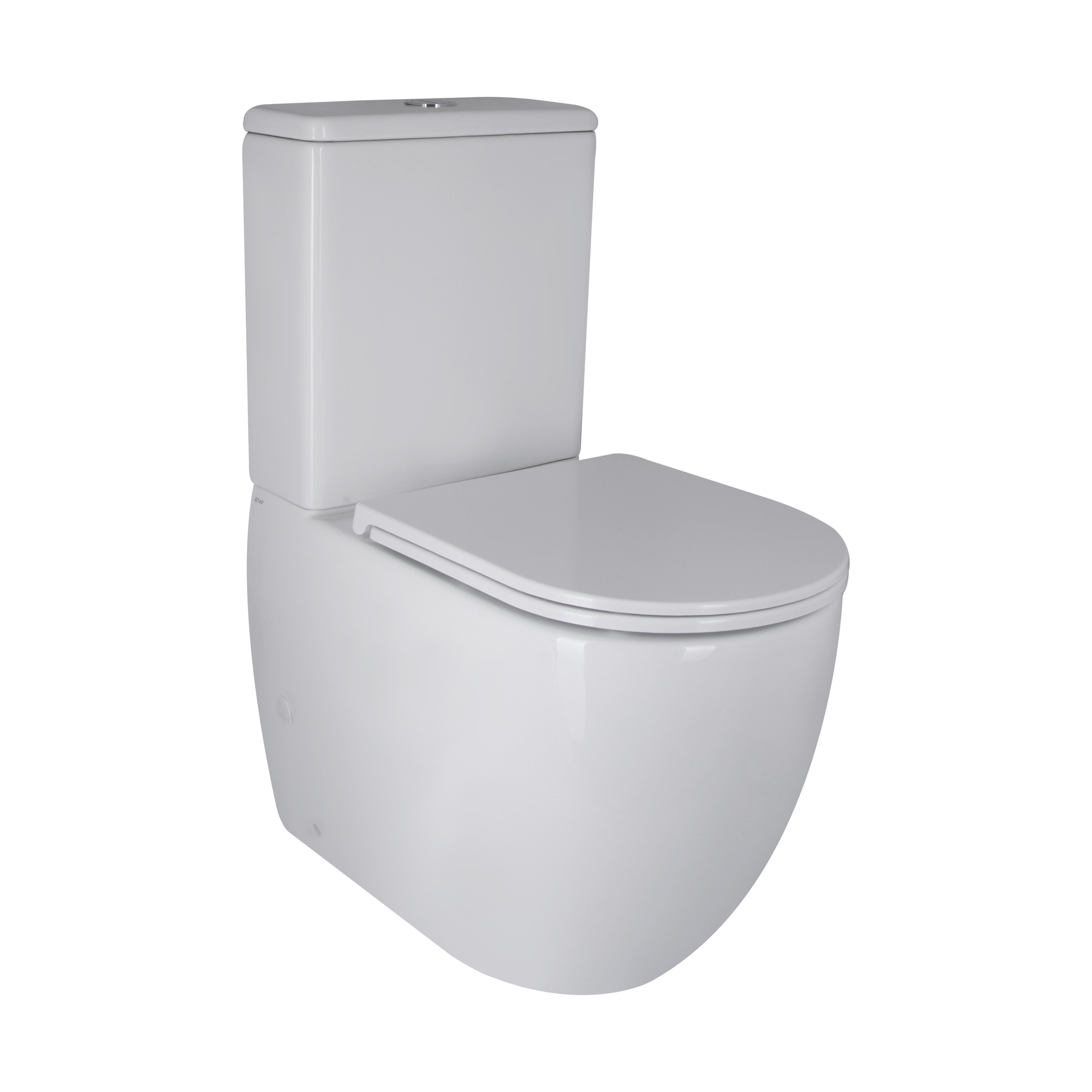 Унитаз-компакт Qtap Robin Ultra Quiet безободочный с сиденьем Soft-close (QT13222128AUQ1W (SD00051949)
