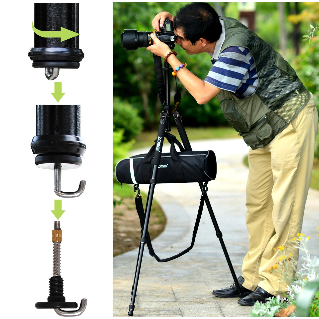 Штатив Zomei для фотоаппаратов Z888 со штативной головкой - фото 4 Штатив Zomei для фотоаппаратов Z888 со штативной головкой - фото 4