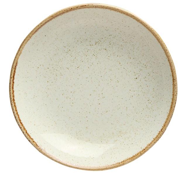 Тарелка фарфоровая глубокая Porland 210 мм Beige (197621/B)