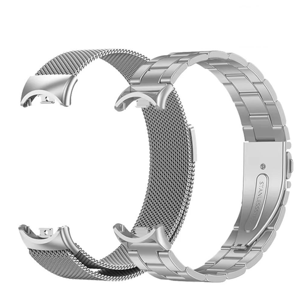 Комплект ремешков для фитнес-браслета Xiaomi Mi Band 8/9 Bead design Milanese design Silver (2538319752) Комплект ремешков для фитнес-браслета Xiaomi Mi Band 8/9 Bead design Milanese design Silver (2538319752)