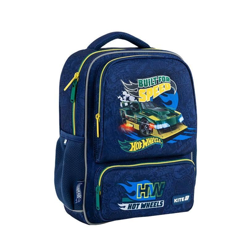 Рюкзак детский KITE Kids Hot Wheels 32,5x24,5x9,5 см 8,5л Синий (HW25-559XS)