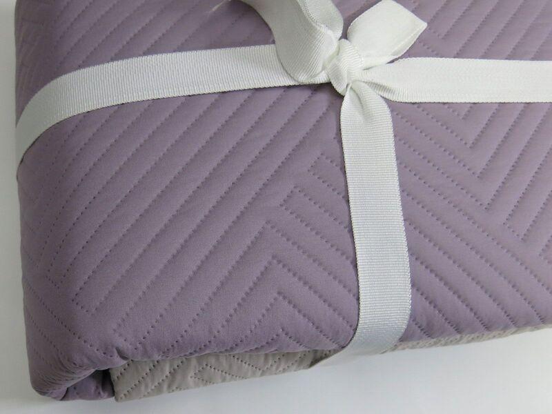 Покривало Decorator Лабіринт двостороннє 180x215 см Лавандовий/Світло-сірий (14319222) - фото 4 Покривало Decorator Лабіринт двостороннє 180x215 см Лавандовий/Світло-сірий (14319222) - фото 4