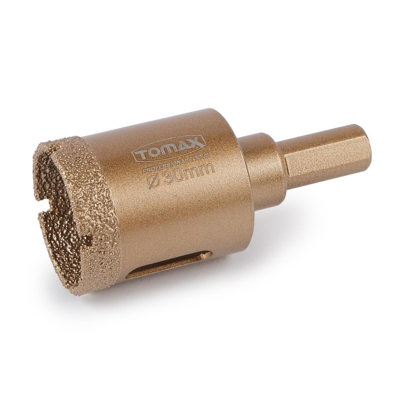 Коронка для плитки/керамограніта TOMAX 30 мм алмазна (1465234373) - фото 1