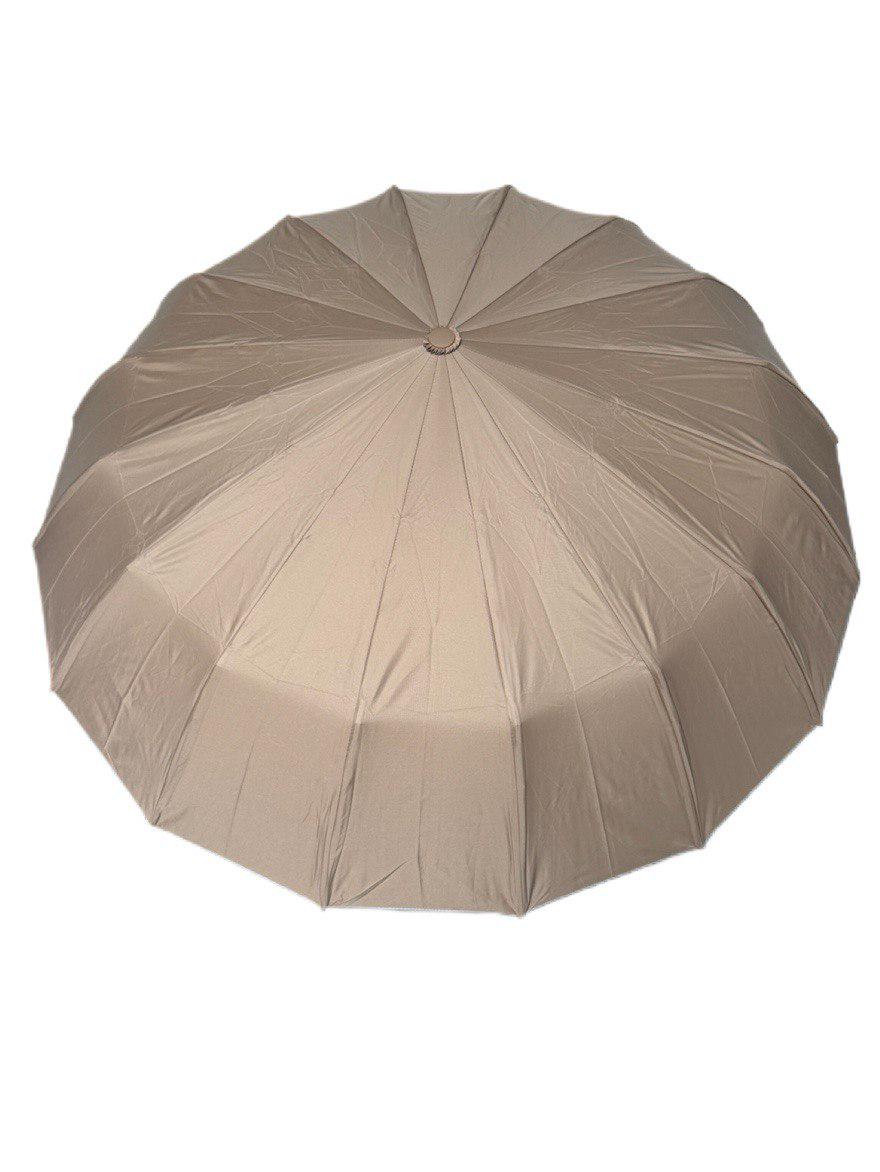 Парасолька-автомат Toprain Umbrella однотонна 16 спиць зі сріблом під куполом Бежевий (4016/9) - фото 5 Парасолька-автомат Toprain Umbrella однотонна 16 спиць зі сріблом під куполом Бежевий (4016/9) - фото 5
