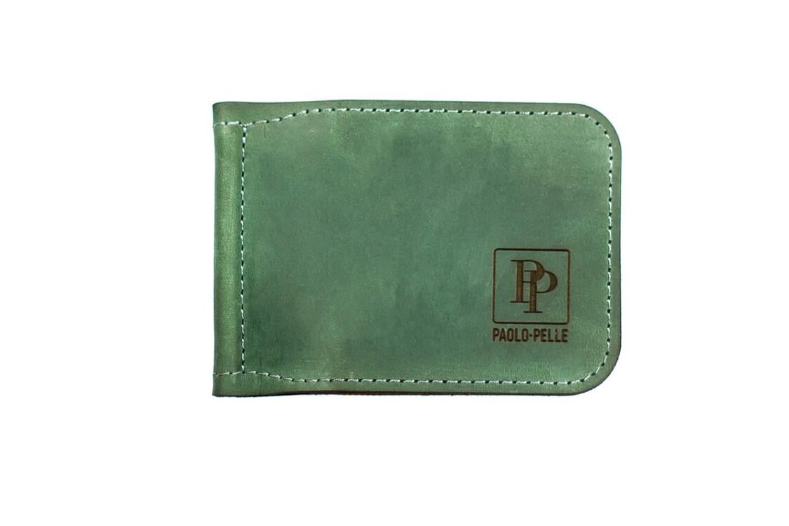 Зажим для денег Clip Verde Paolo Pelle me0001-Verde (pelle-10008)