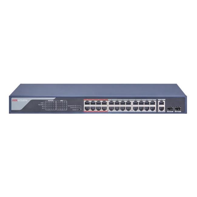 Коммутатор неуправляемый Hikvision DS-3E0326P-E C PoE 28 портов