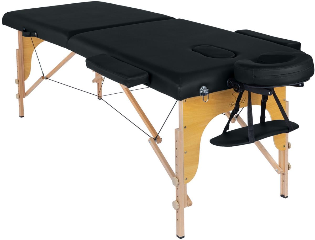 Массажный стол деревянный BodyFit 70 см Черный (2836849951)