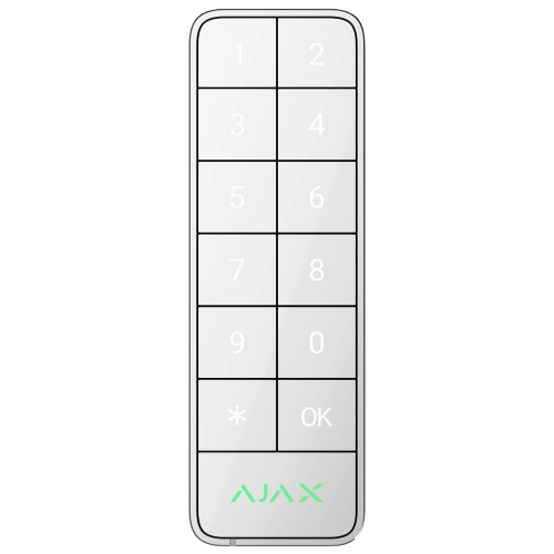 Клавиатура проводная Ajax Superior Keypad Outdoor Fibra до 2000 м IP66 IK08 Белый (e227dbb1)
