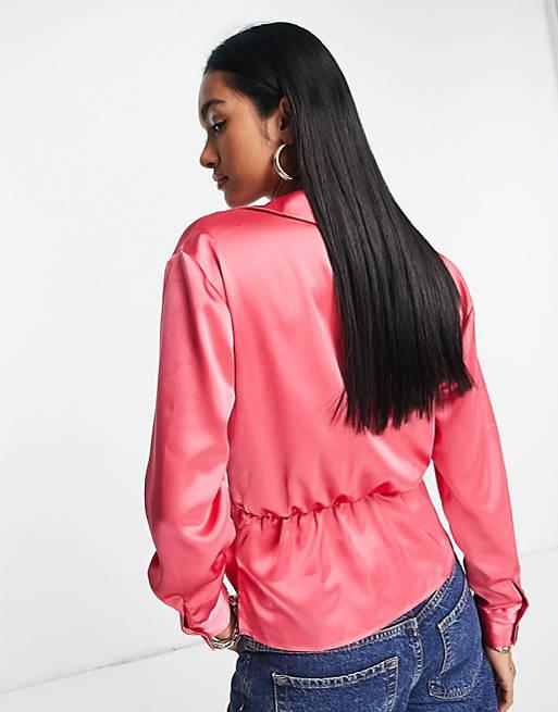 Рубашка Asos р. 40 Малиновый (114599107) - фото 3 Рубашка Asos р. 40 Малиновый (114599107) - фото 3